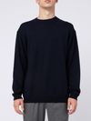 Soft merino wool sweater in blue