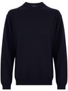 Soft merino wool sweater in blue