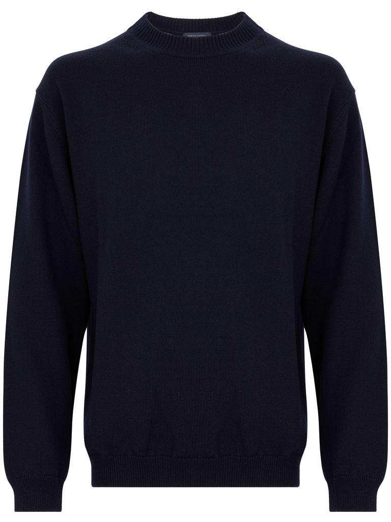 Shop Daniele Fiesoli Soft Merino Wool Sweater In Blue