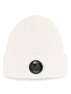 Ribbed wool beanie with logo