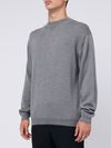 Soft merino wool sweater in gray