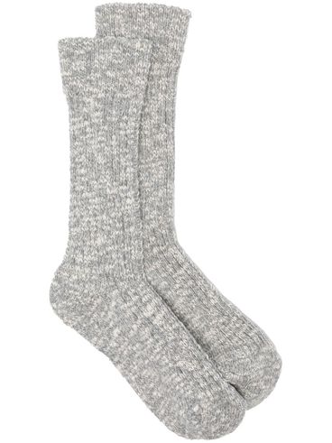 Cotton socks with applied logo