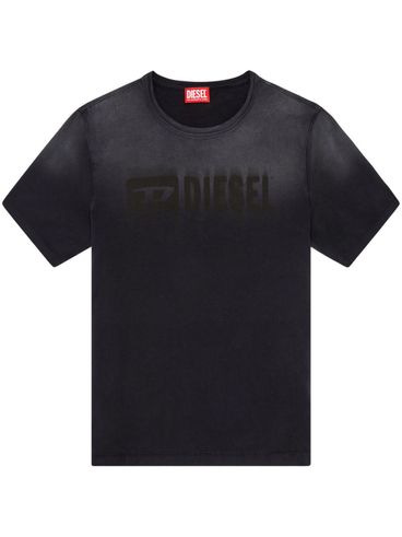 DIESEL - T-shirt in cotone biologico effetto sfumato