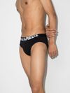 Stretch cotton briefs two-pack with logo