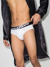 Stretch cotton briefs two-pack with logo