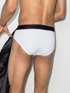 Slip in cotone stretch confezione da due con logo