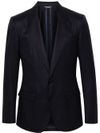 Single-breasted blazer in virgin wool