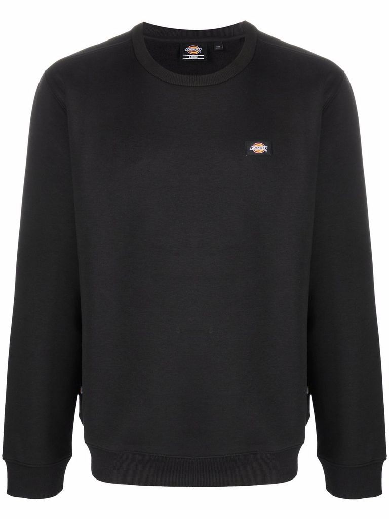 Shop Dickies Crewneck Sweatshirt In Cotton Blend In Black