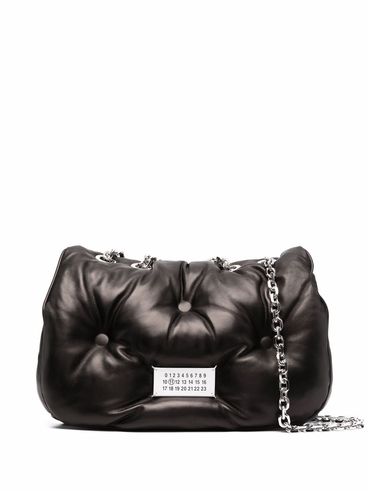 MAISON MARGIELA - Borsa 'Glam Slam flap' media in pelle