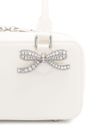 Crystal bow detail mini tote bag