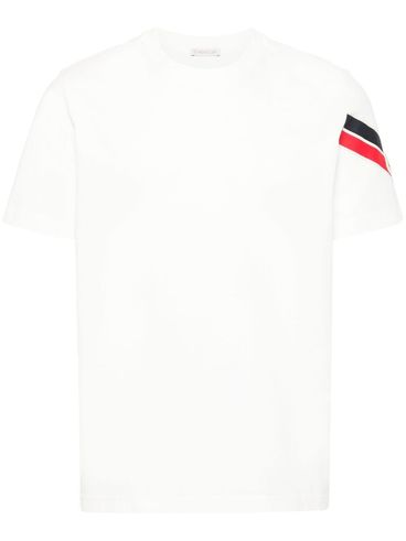 MONCLER - Cotton T-shirt with stripes