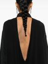 Open back silk shirt