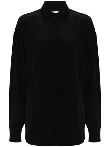 MOSCHINO - Open back silk shirt