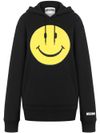 Smiley motif print sweatshirt