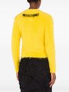 Smiley motif wool blend jumper