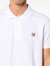 Cotton polo with embroidered fox logo