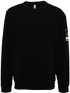 Crew neck cotton sweatshirt with logo