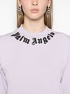 palm angels - T-shirt con stampa logo sul colletto - 3