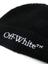 Embroidered logo wool beanie