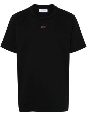 Cotton T-shirt with logo print