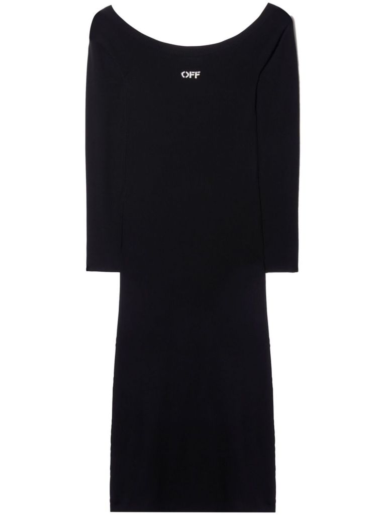 Off-White Black shops Dress with Logo