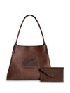 Medium Libra paisley calf leather tote bag