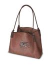 Small Libra paisley calf leather tote bag