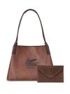 Small Libra paisley calf leather tote bag