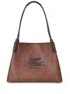 Small Libra paisley calf leather tote bag