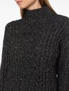 High-neck chunky-knit jumper