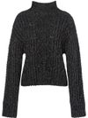 High-neck chunky-knit jumper