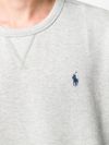 Crewneck sweatshirt in cotton blend with embroidered logo