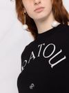 Intarsia-knit logo t-shirt