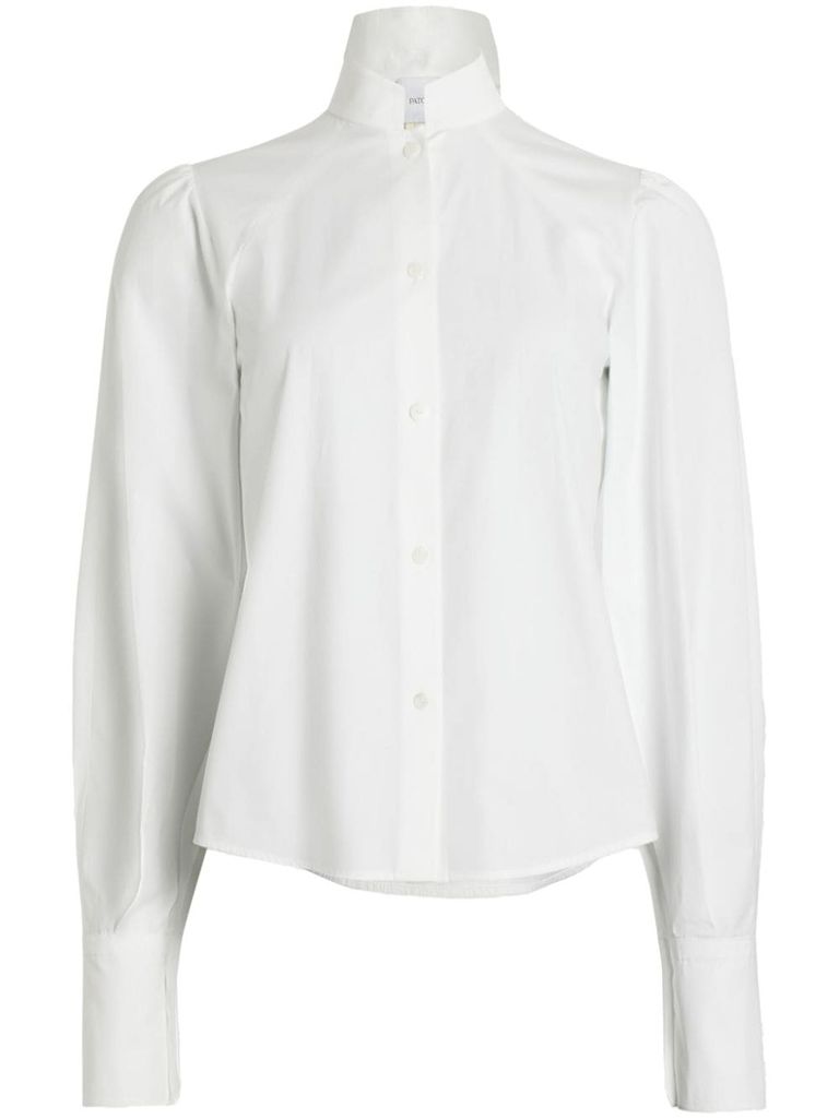 Shop Patou Pussy-bow Fastening Blouse In White