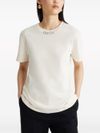 Logo-embroidered collar t-shirt