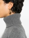 Intarsia logo cashmere blend jumper