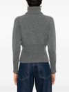 Intarsia logo cashmere blend jumper