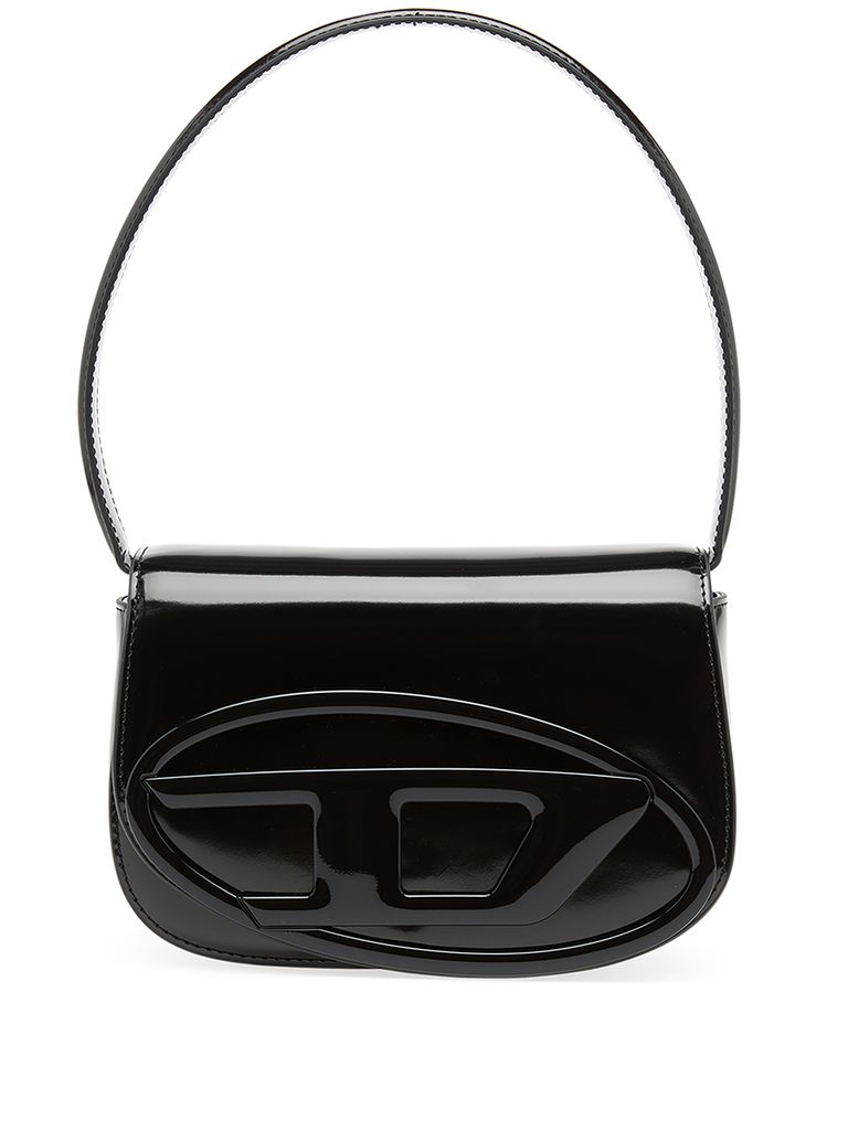 Shop Diesel Black1dr Classic Logo Shoulder Bag