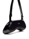 Black Play logo shoulder bag