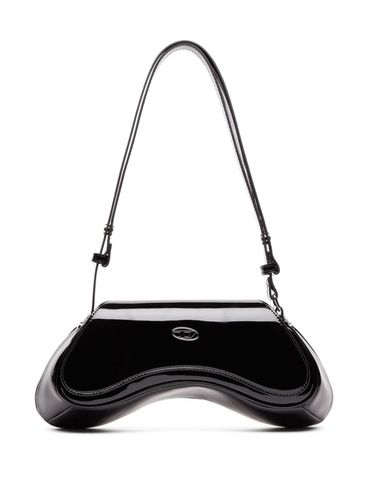 Black Play logo shoulder bag