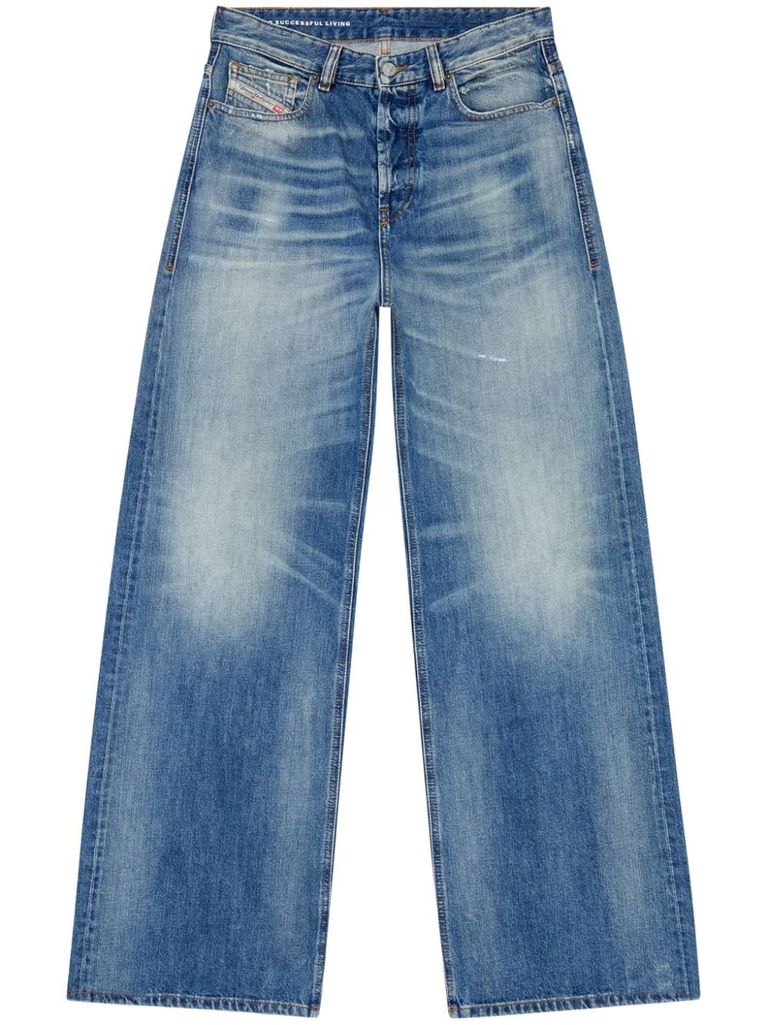 Shop Diesel 1996 D-sire L.32 Washed Denim Jeans In Blue