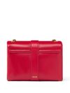 Red Kleio lambskin crossbody bag