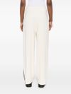 Side stripe detail wide leg trousers