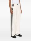 Side stripe detail wide leg trousers