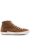 Sneakers alte PRSX in pelle scamosciata