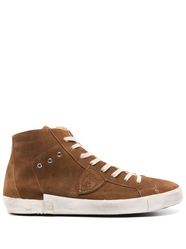 PHILIPPE MODEL - PRSX high-top sneakers in suede leather