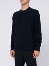 Blue cashmere crew neck jumper