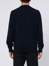 Blue cashmere crew neck jumper