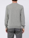 Maglia girocollo in cashmere grigio