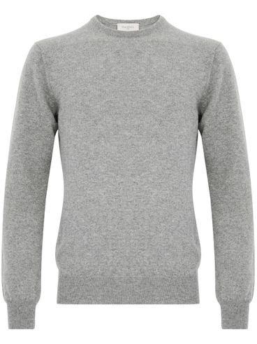 Gray cashmere crew neck jumper